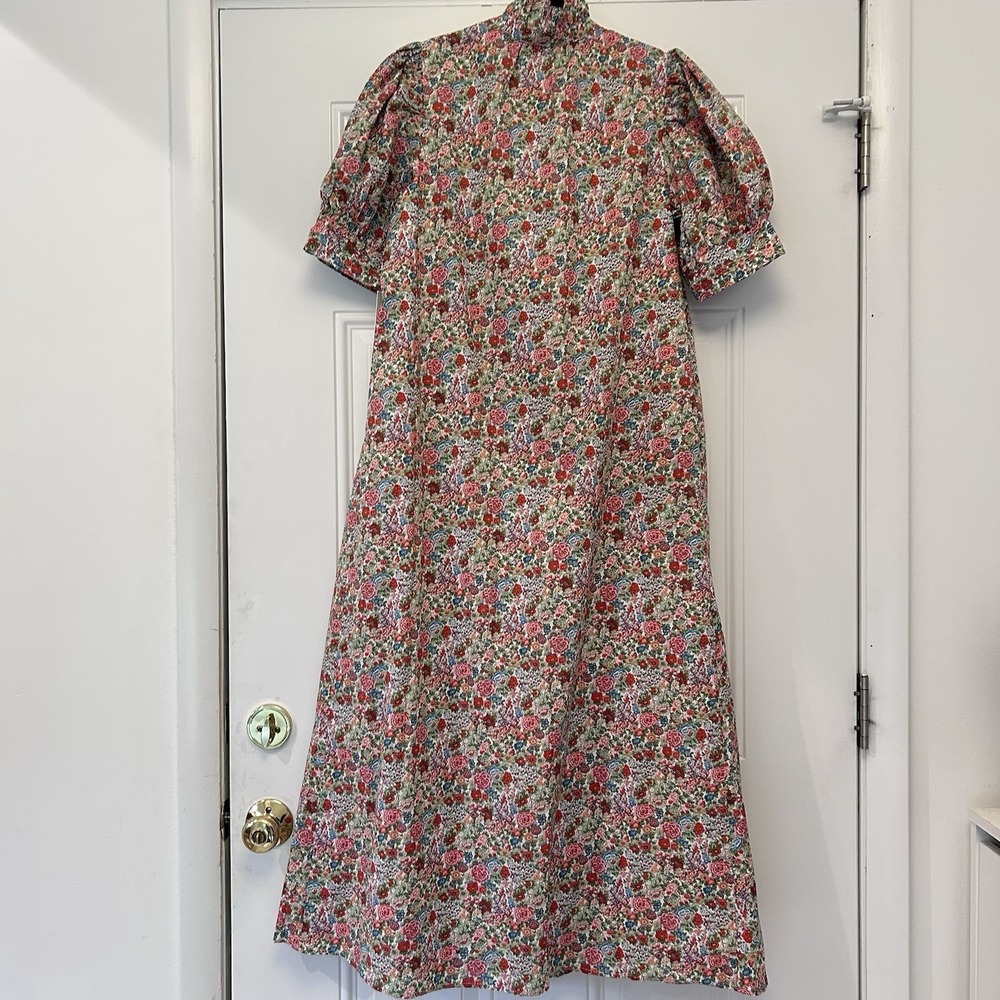Hyacinth House Louisa Maxi Dress Size M NWT Red Floral Multi Cottage Feminine - Picture 3 of 16
